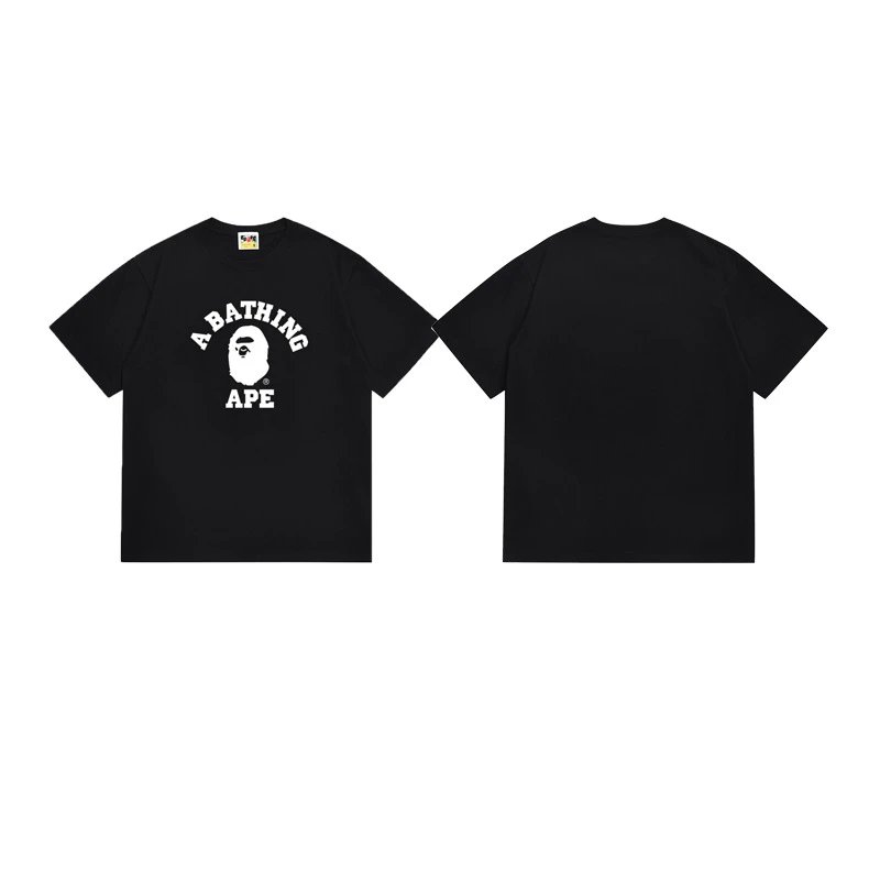 A Bathing Ape T-Shirts Short-Sleeve Graphic T-Shirt — 134 Black