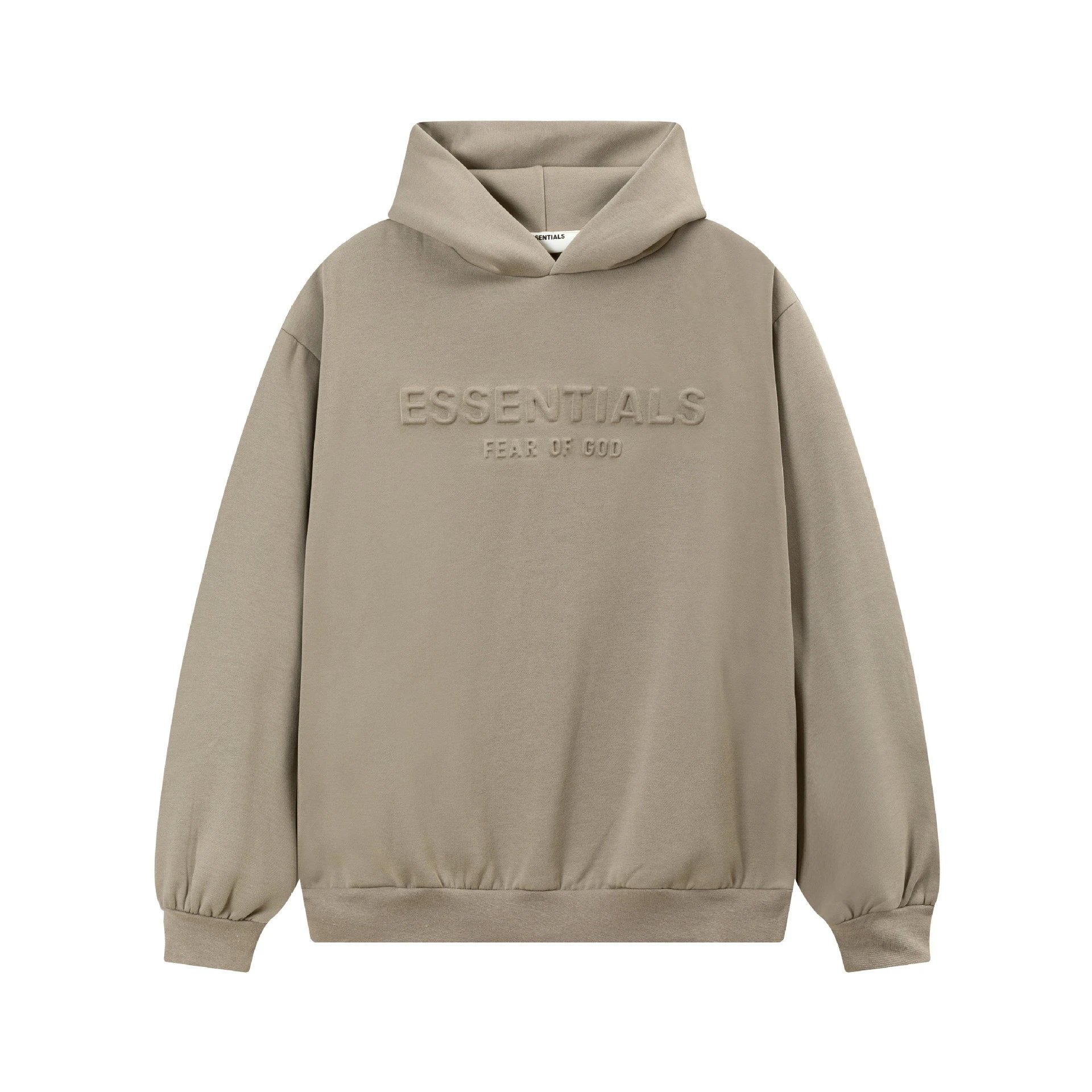Fear of God ESSENTIALS Hoodies & Sweatshirts Logo Pullover Hoodie — 2267 Heather Gray