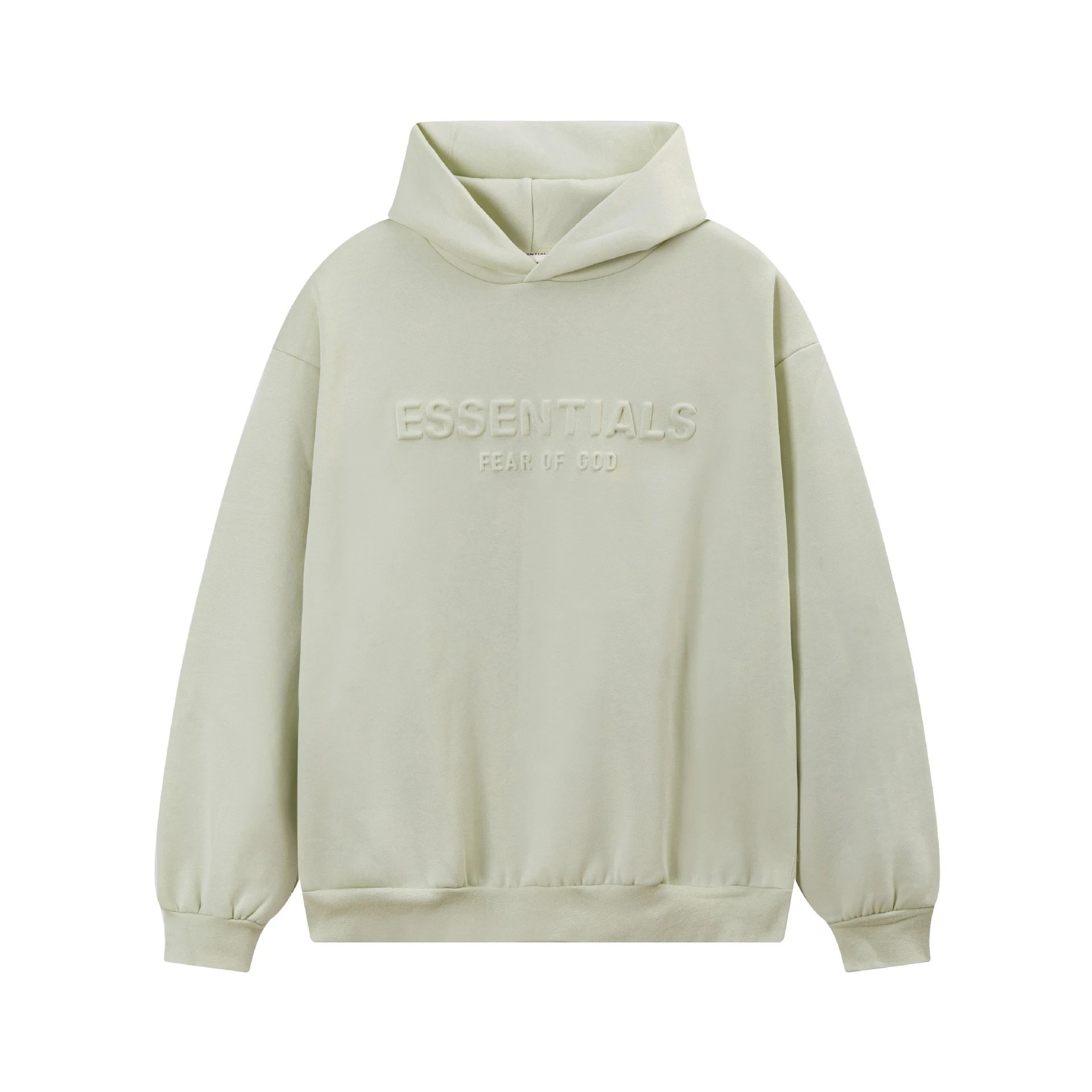 Fear of God ESSENTIALS Hoodies & Sweatshirts Logo Pullover Hoodie — 2267 Matcha green