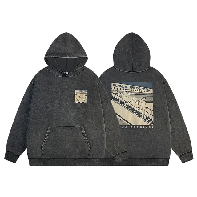 Enfants Riches Déprimés Hoodies & Sweatshirts Graphic Print Pullover Hoodie product detail image 6