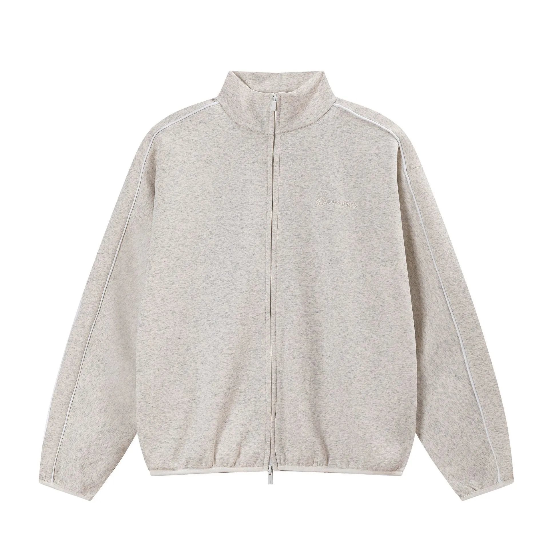 Fear of God ESSENTIALS Hoodies & Sweatshirts Logo Pullover Hoodie — 2269 Oat gray