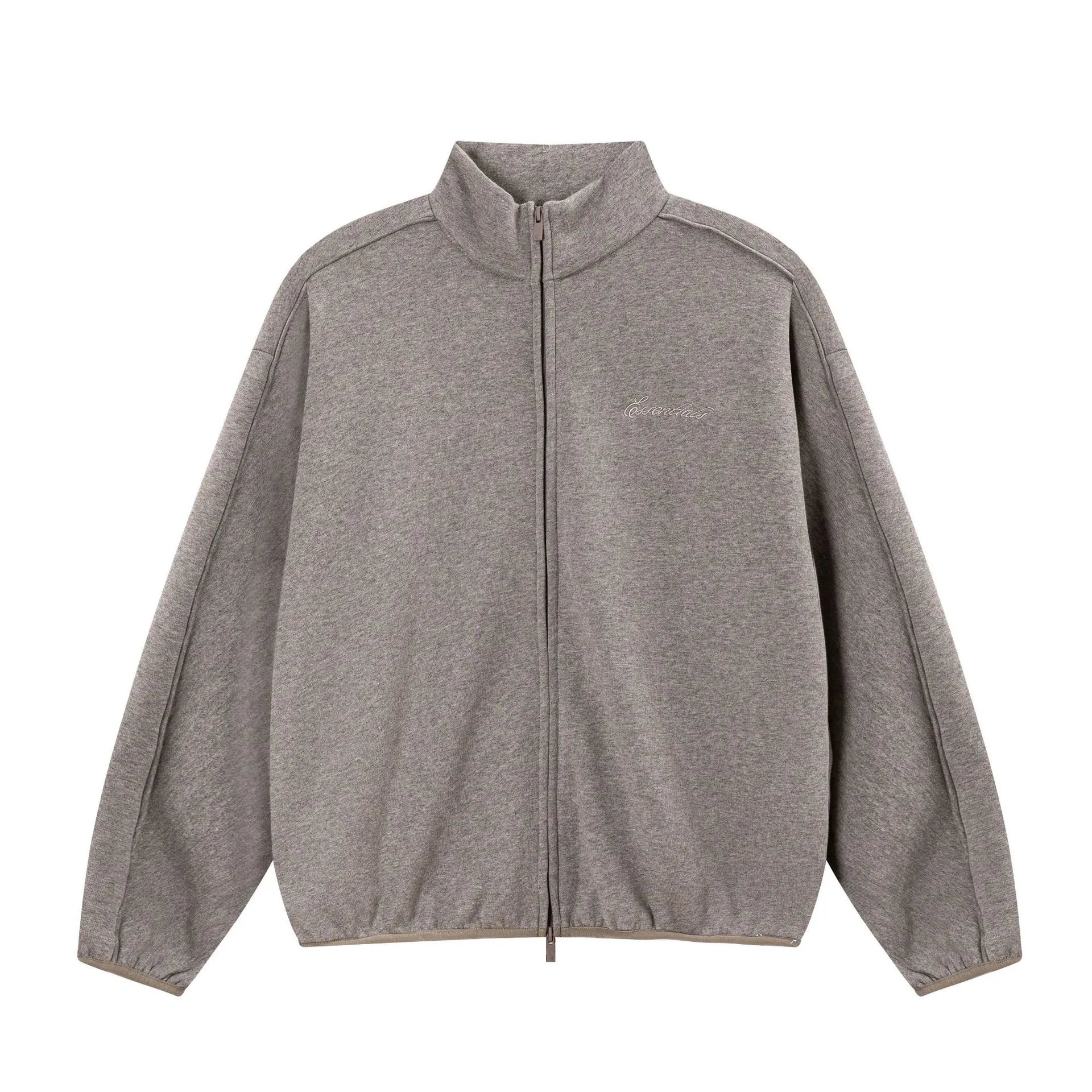 Fear of God ESSENTIALS Hoodies & Sweatshirts Logo Pullover Hoodie — 2269 Deep Mist Gray