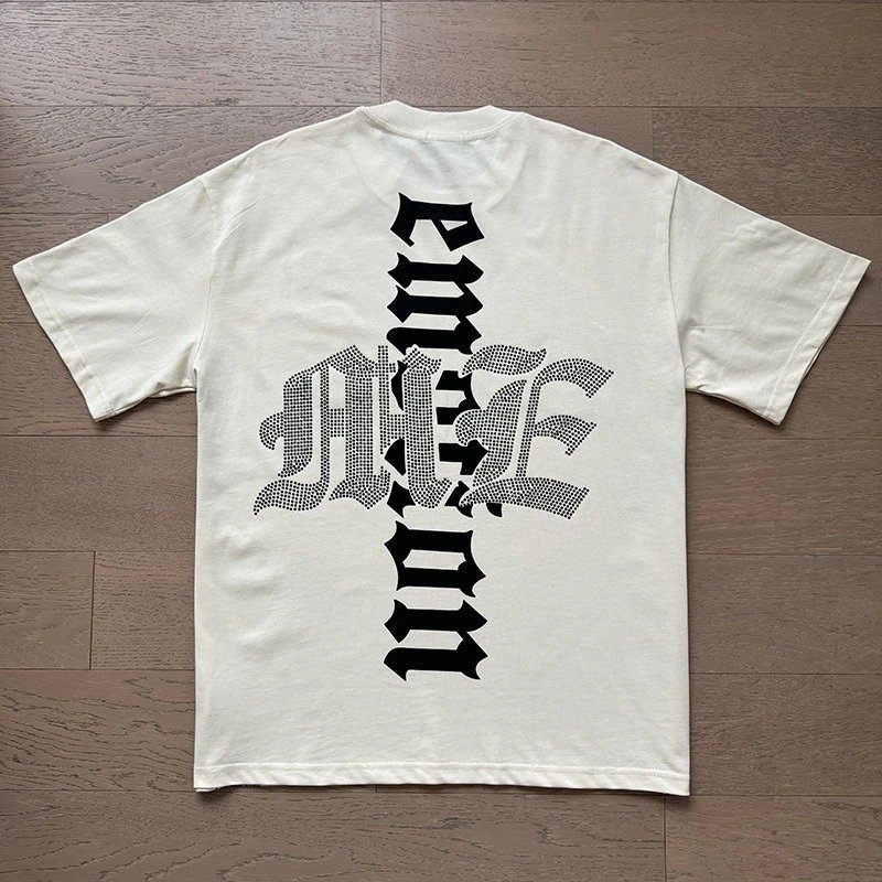 Hellstar Alien Beach Print Off-White T-Shirt - 8