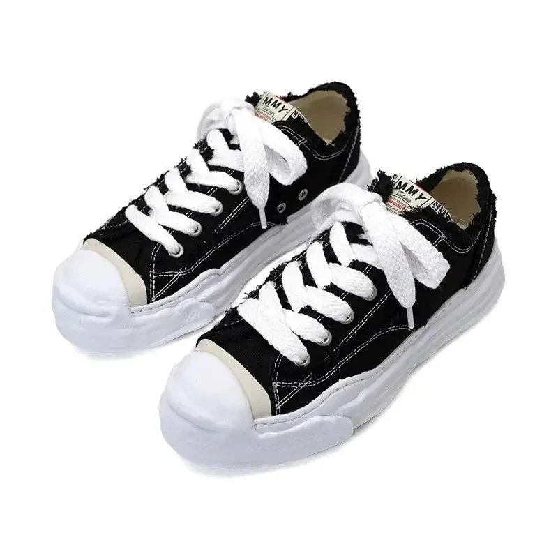 AMMY Sneakers Frayed canvas shell-toe platform — 4