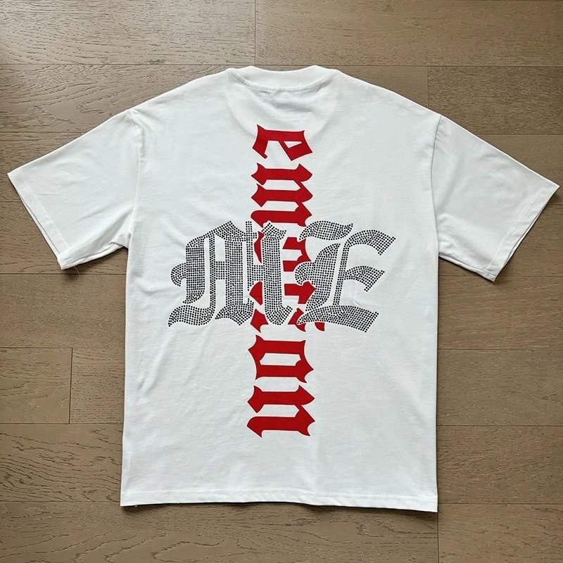 Hellstar Alien Beach Print Off-White T-Shirt - 18