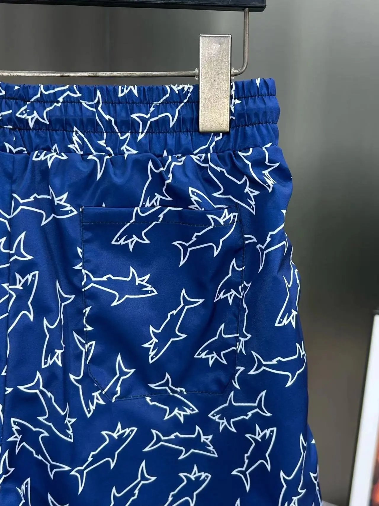 Design Paul & Shark Shark Print Navy Swim Shorts - 14