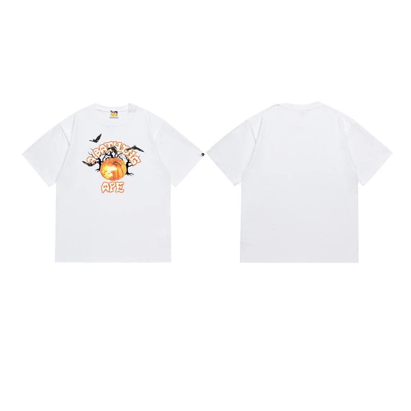 A BATHING APE T-Shirts Graphic Print T-Shirt — 112 white