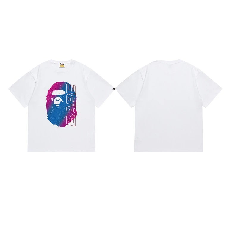 A BATHING APE T-Shirts Graphic Print T-Shirt — 127 white