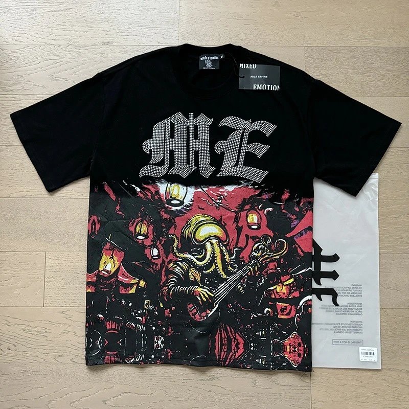 Hellstar Alien Beach Print Off-White T-Shirt - 19