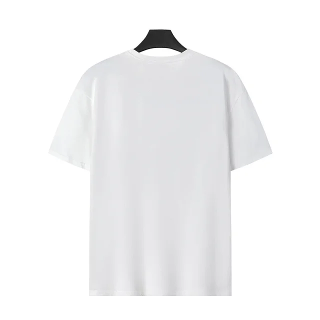 Prada T-Shirts Crew-neck T-shirt with triangular logo plaque product detail image 44