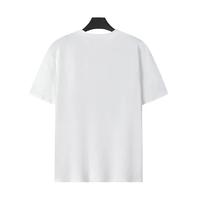 Prada T-Shirts Crew-neck T-shirt with triangular logo plaque product detail image 48