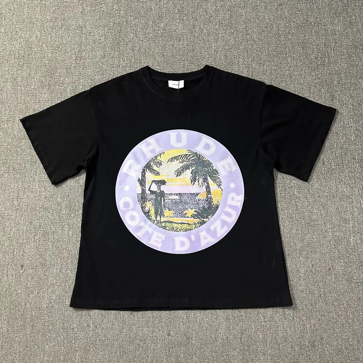 Rhude T-Shirts Cannes graphic print — 1203 black