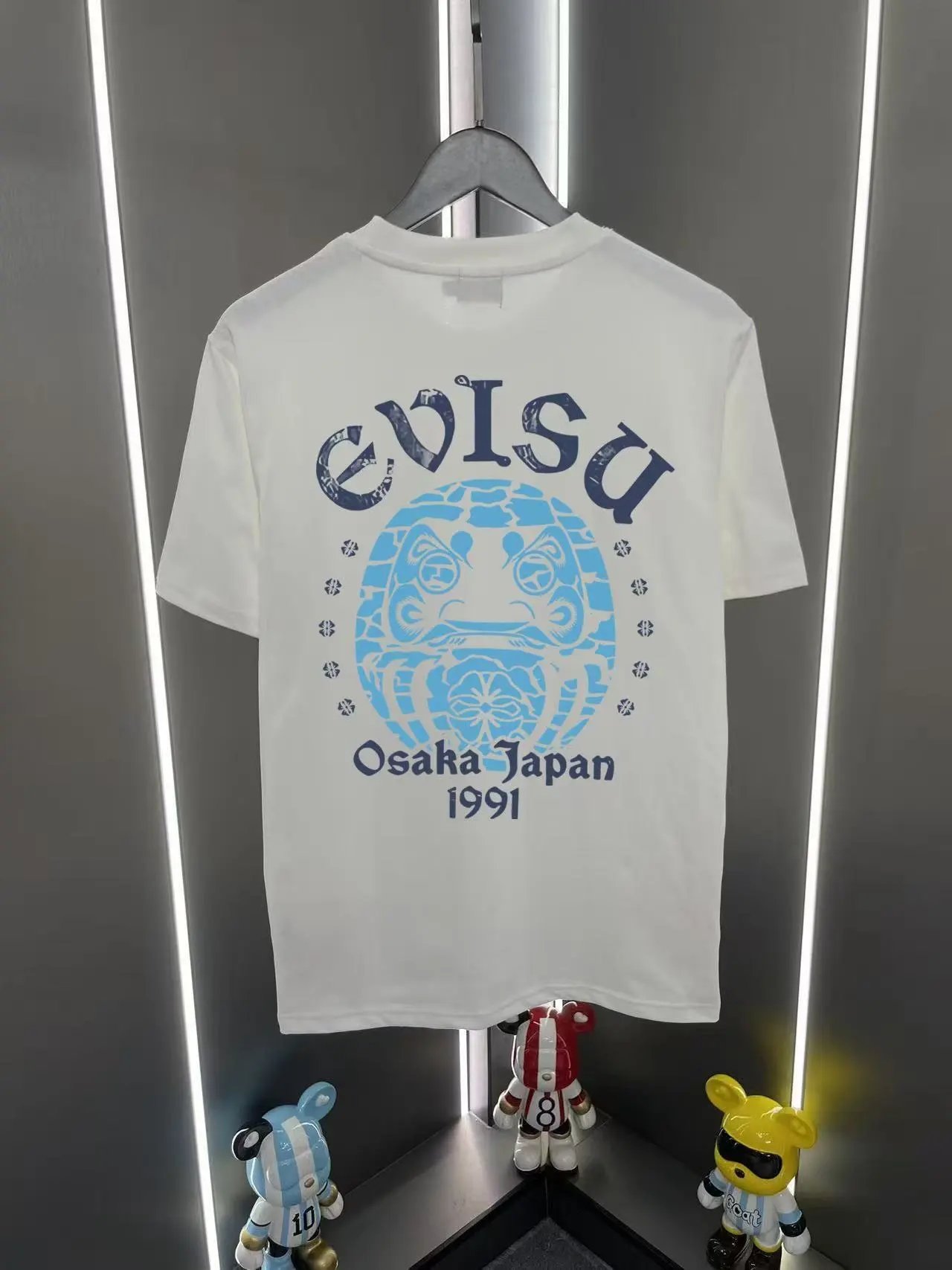 Evisu T-Shirts EUT-1 Graphic Print — White 06