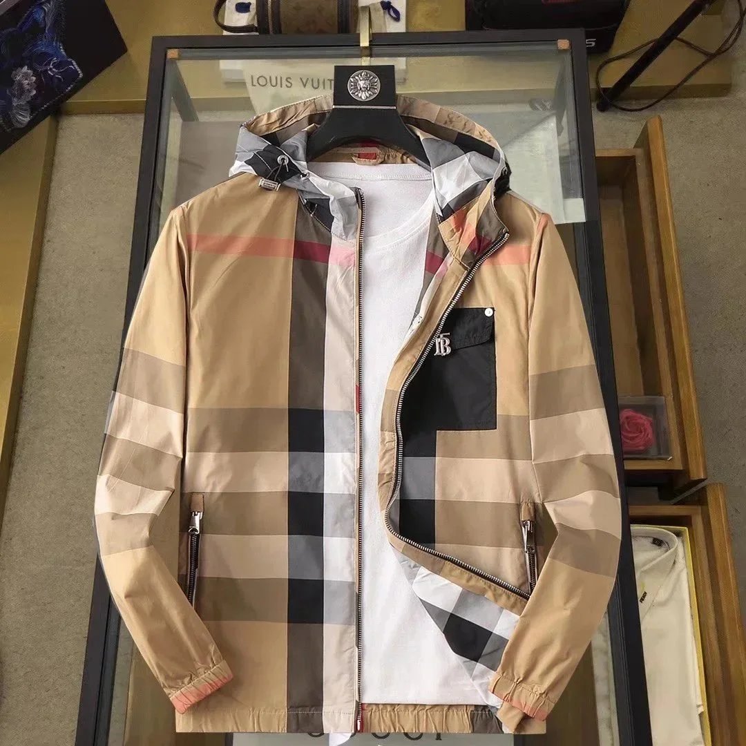 Burberry Jackets Hooded check-print zip jacket image 9