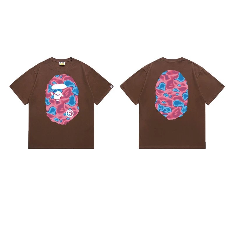 BAPE T-Shirts Short-Sleeve Ape Head Graphic image 5