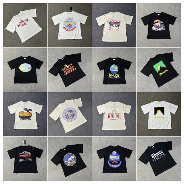 Rhude T-Shirts Cannes graphic print product detail image 7