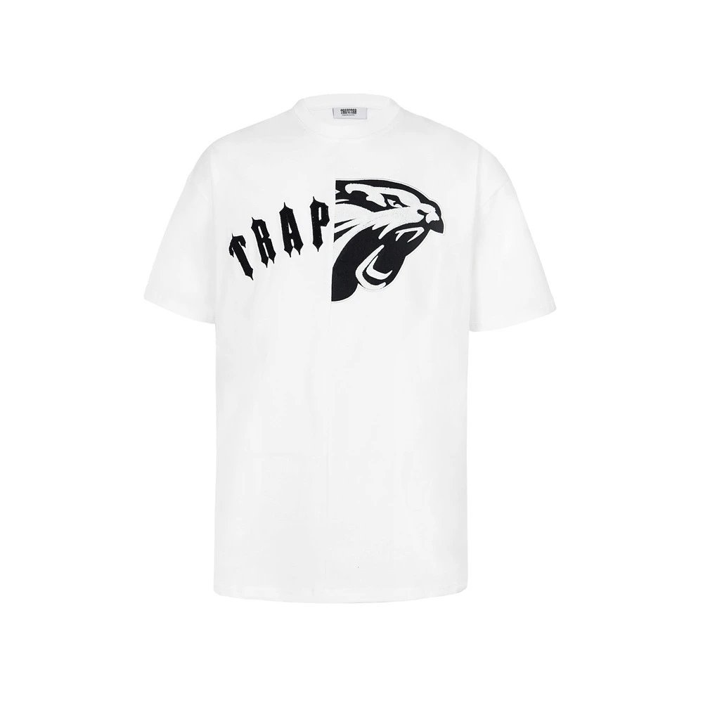 Trapstar T-Shirts Graphic Logo T-Shirt — 6620 white T shirt