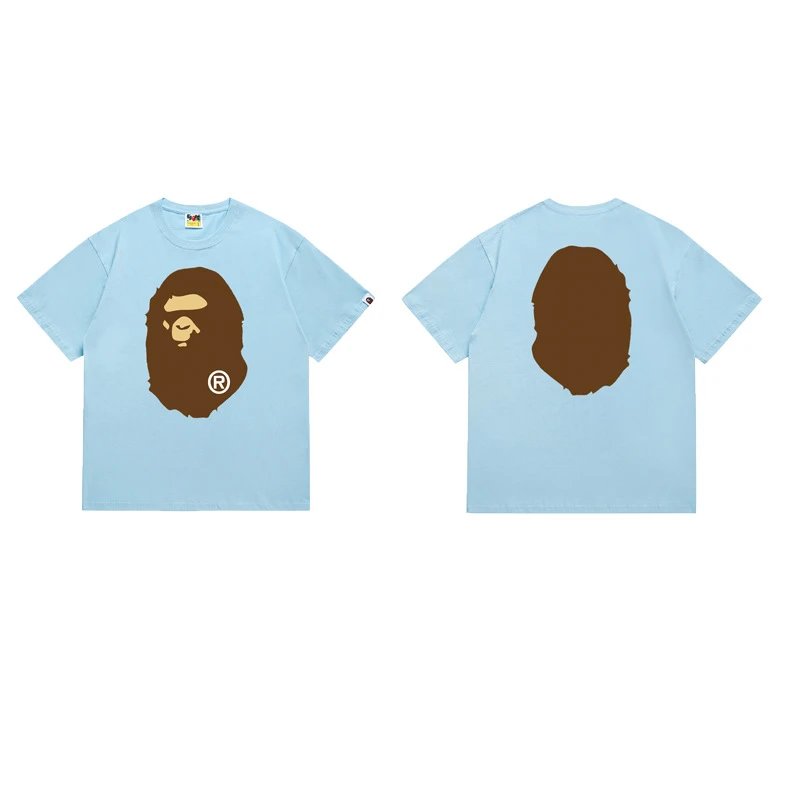 BAPE T-Shirts Short-Sleeve Ape Head Graphic — 175 Days of Blue Sky