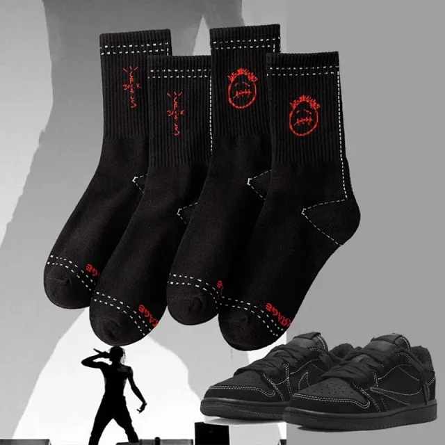 Cactus Jack Socks Ribbed crew with embroidered graphic motifs product detail image 7