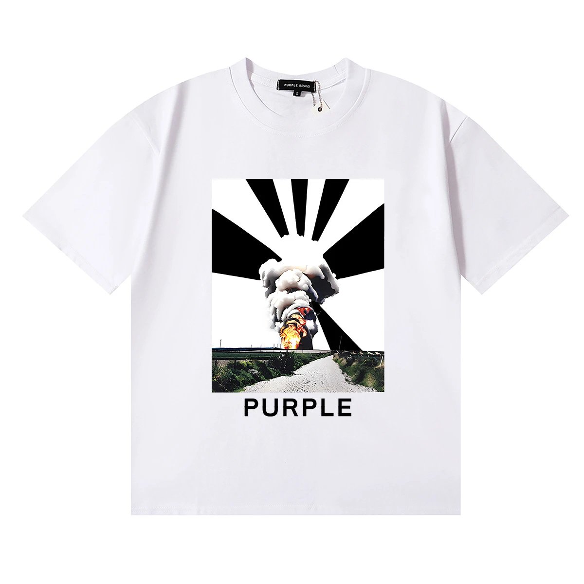 Purple Brand T-Shirts Graphic Print — 3072-2