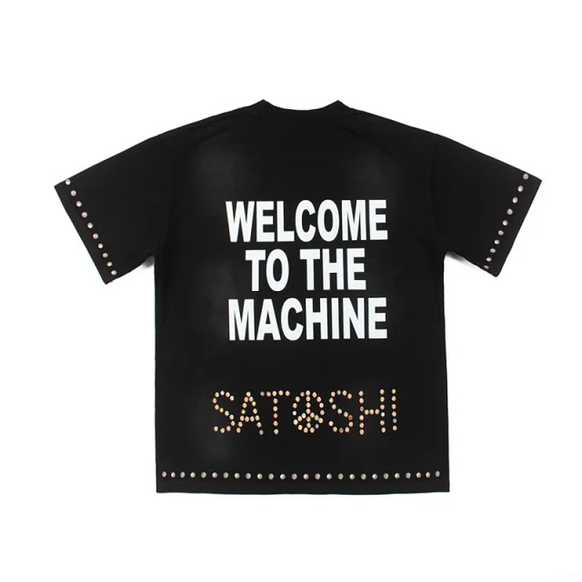 Satoshi Nakamoto T-Shirts Graphic studded T-Shirt product detail image 32