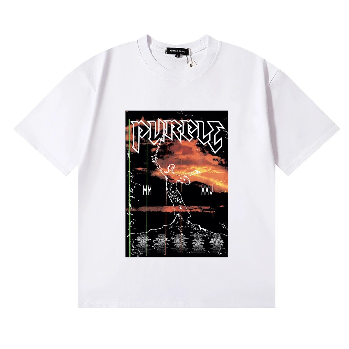 Purple Brand T-Shirts Graphic Print — 3078-2
