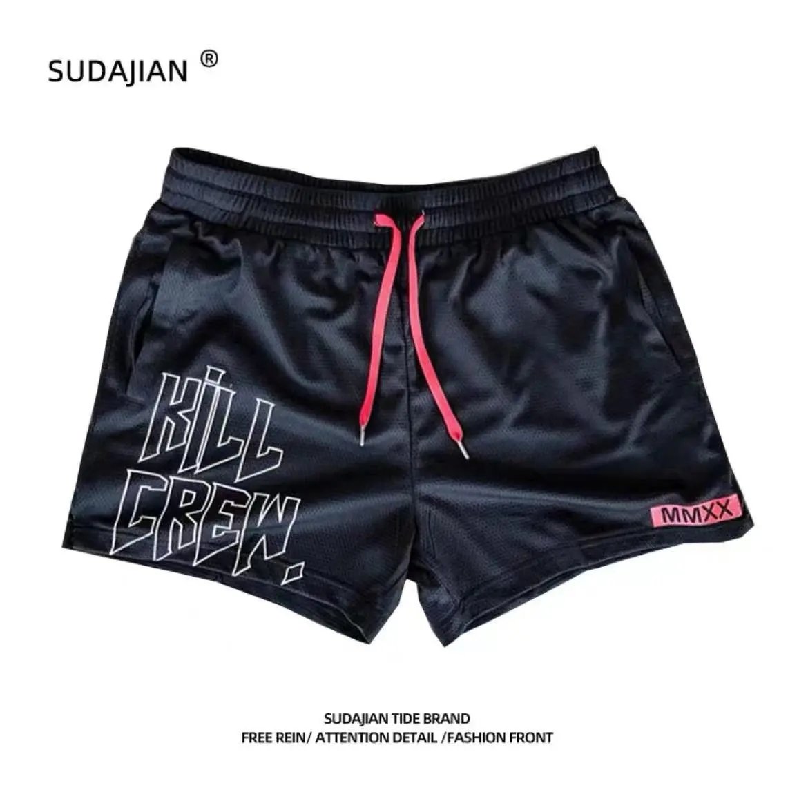 Design Kinetic Medusa Print Swim Shorts Black Shorts - 26