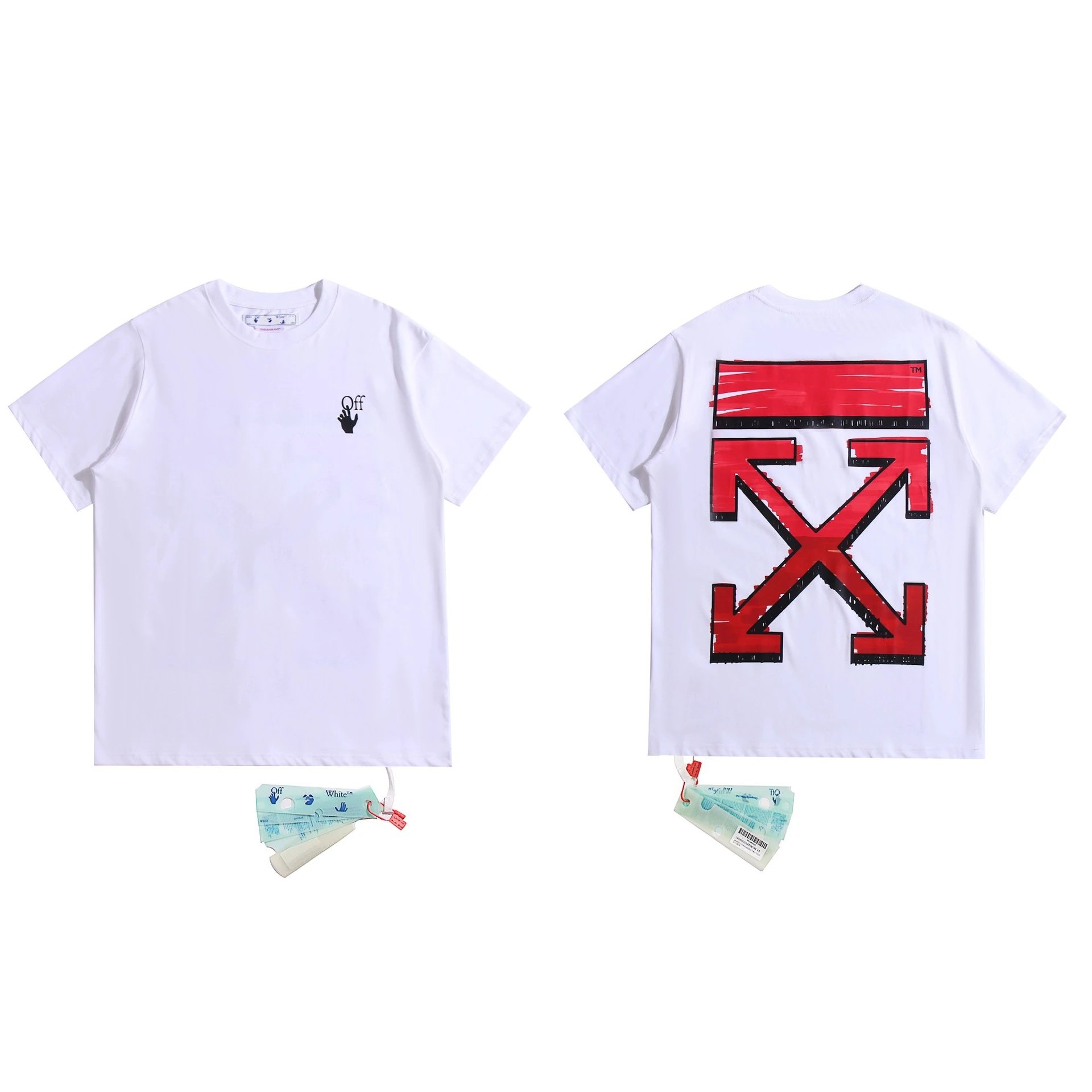 Off-White T-Shirts Arrow graphic print — 2065 White