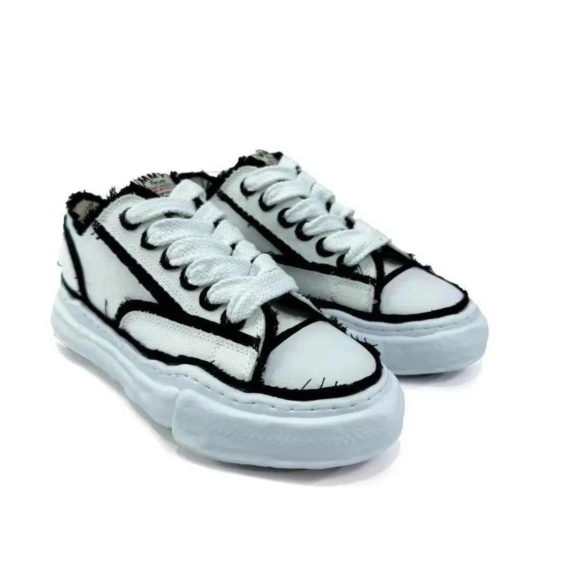 AMMY Sneakers Frayed canvas shell-toe platform — 3