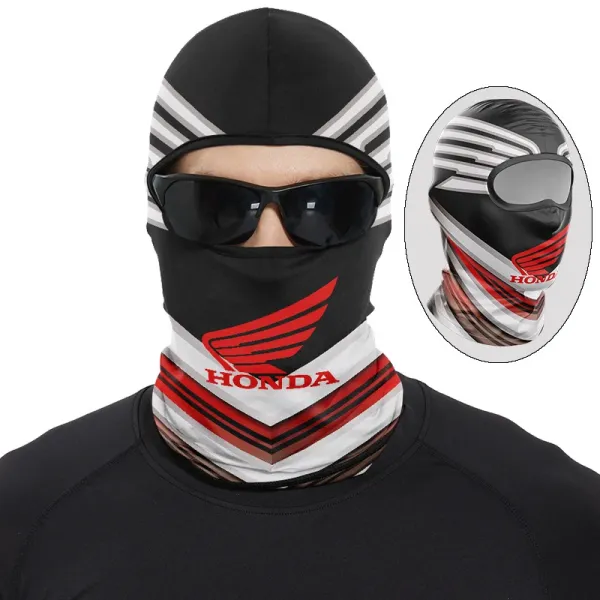 Design Honda Racing Balaclava Black White Red Accessories - 1