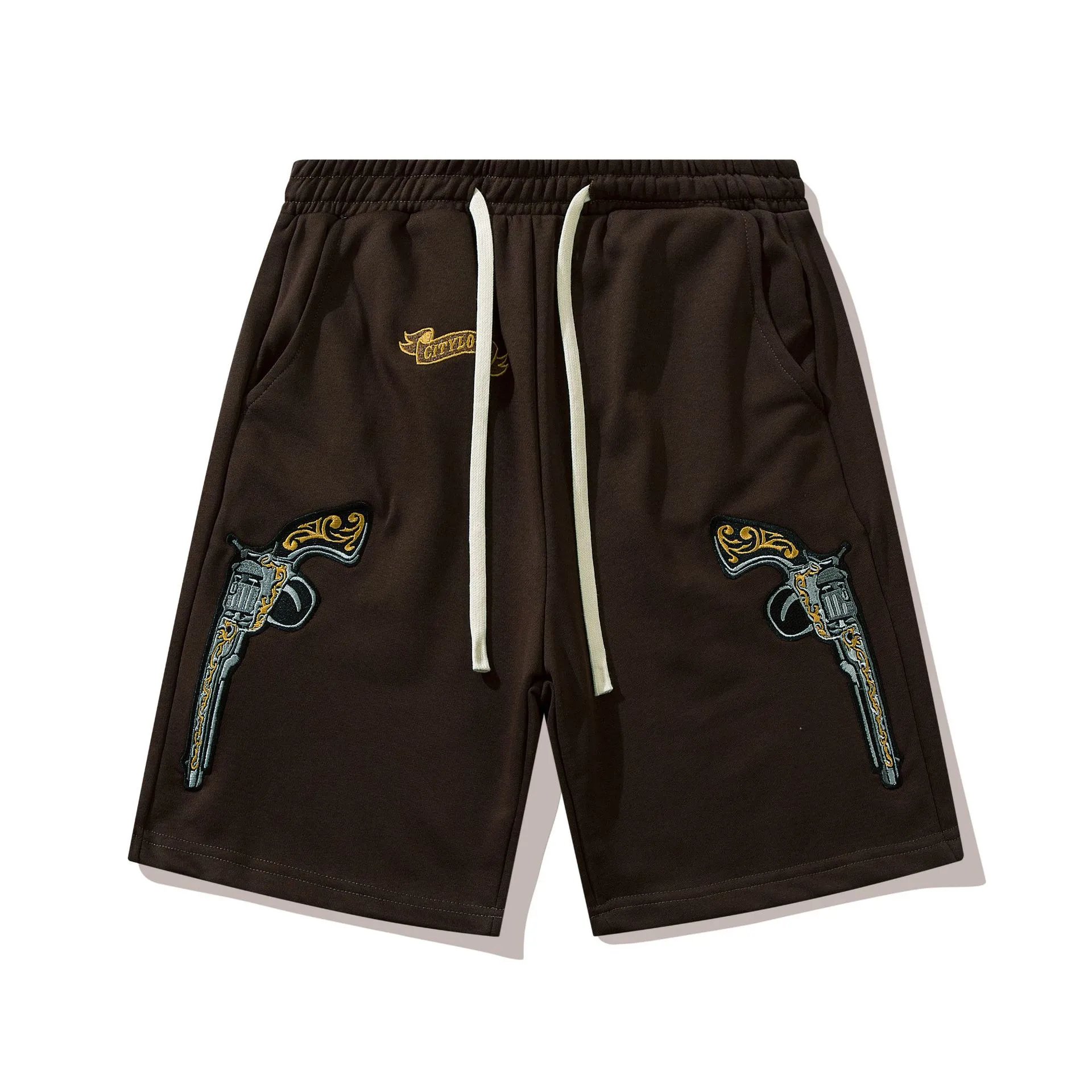 Cityloco Shorts Graphic Mesh Basketball — 27 Dark brown