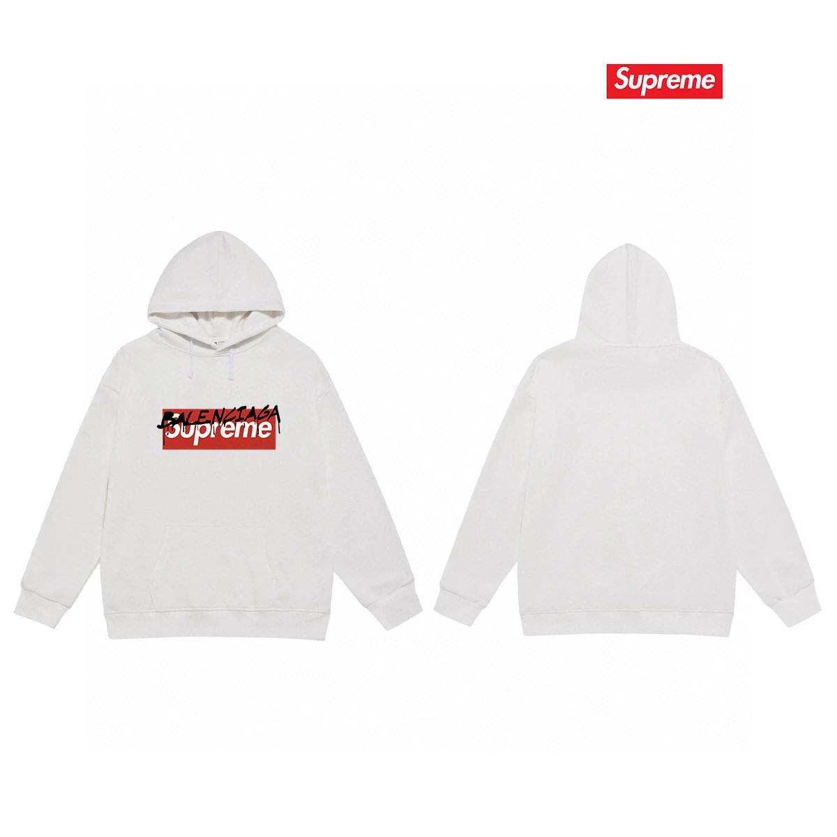 Supreme Hoodies & Sweatshirts Fleece-lined hooded sweatshirt with logo graphic — 02 Fleece-lined style
