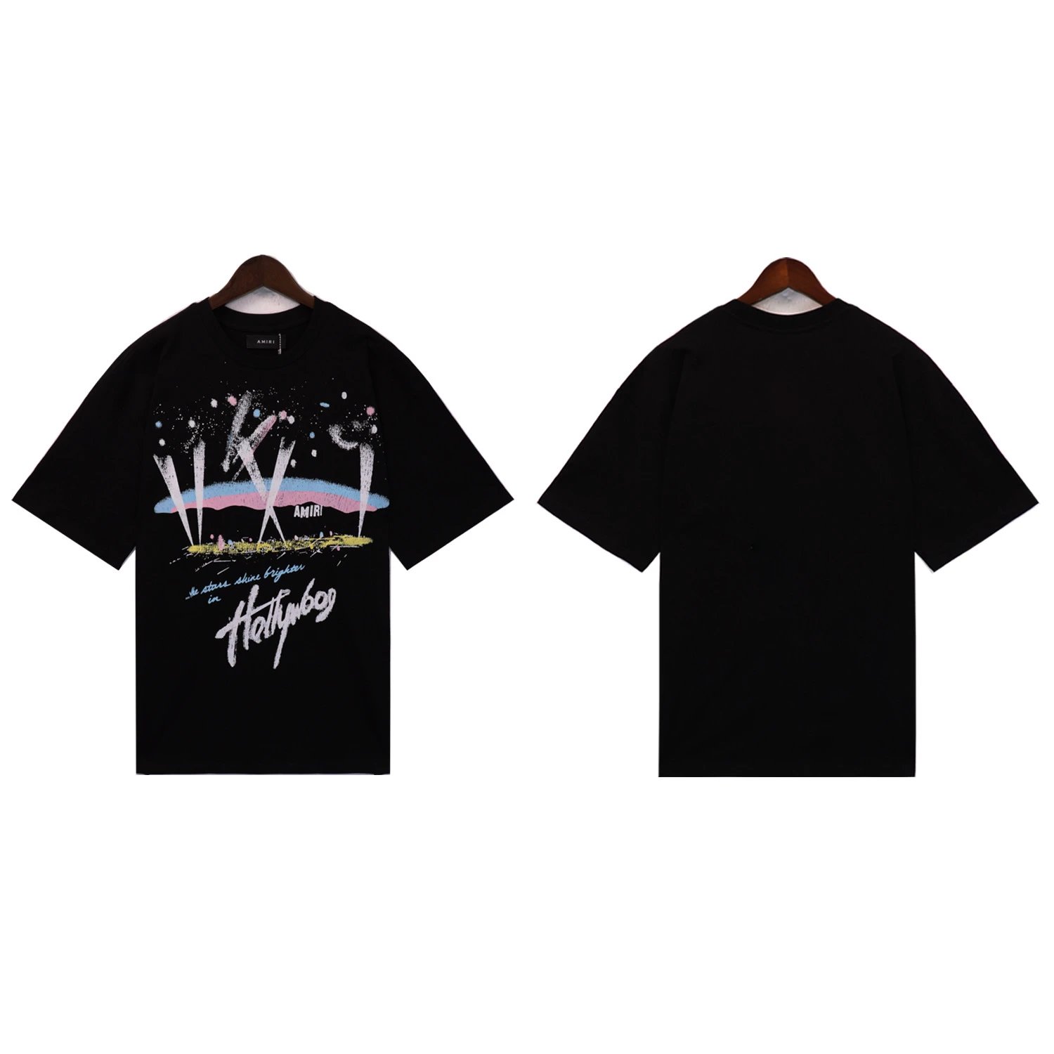 AMIRI T-Shirts Washed Graphic T-Shirt — 2226 black