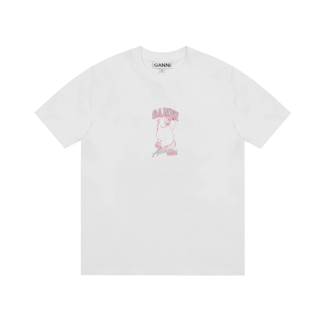 GANNI T-Shirts Graphic Print Short-Sleeve T-Shirt — 37