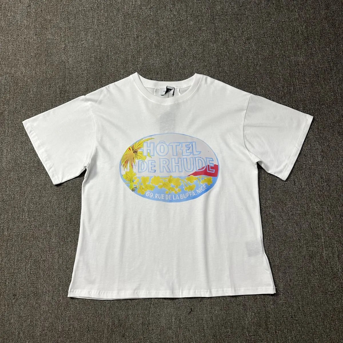 Rhude T-Shirts Cannes graphic print — 1197 white
