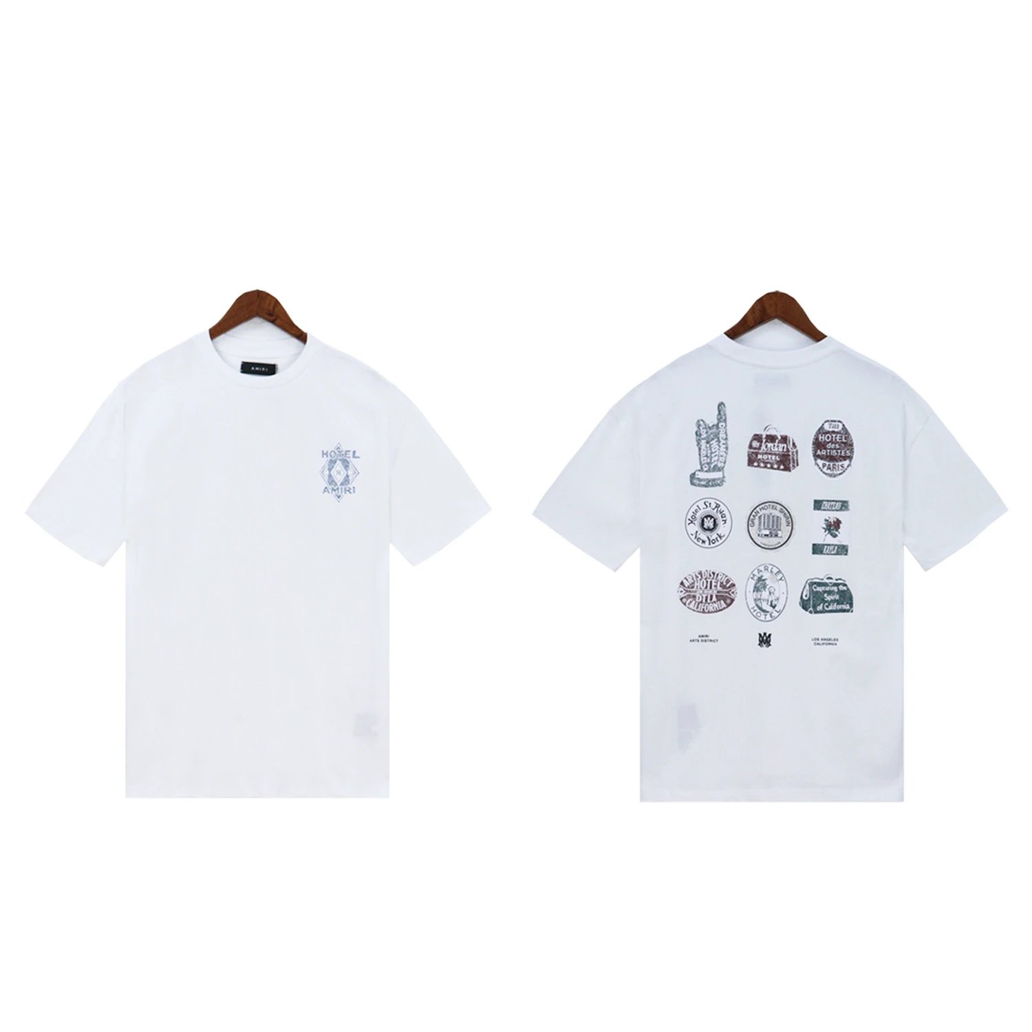 AMIRI T-Shirts Washed Graphic T-Shirt — 2206 white