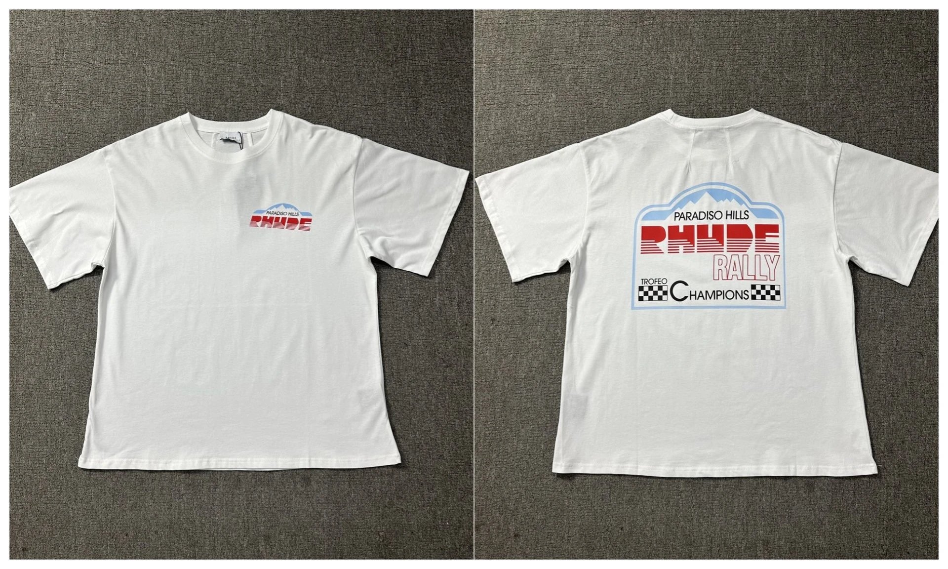Rhude T-Shirts Cannes graphic print — 1208 white