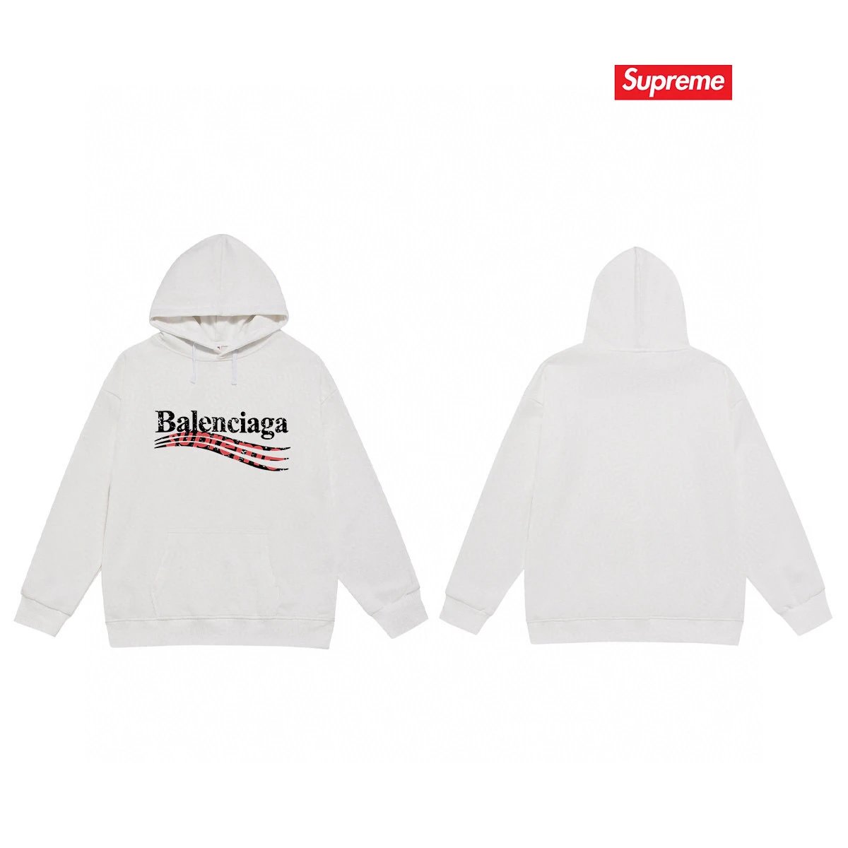 Supreme Hoodies & Sweatshirts Fleece-lined hooded sweatshirt with logo graphic — 04 Fleece-lined style