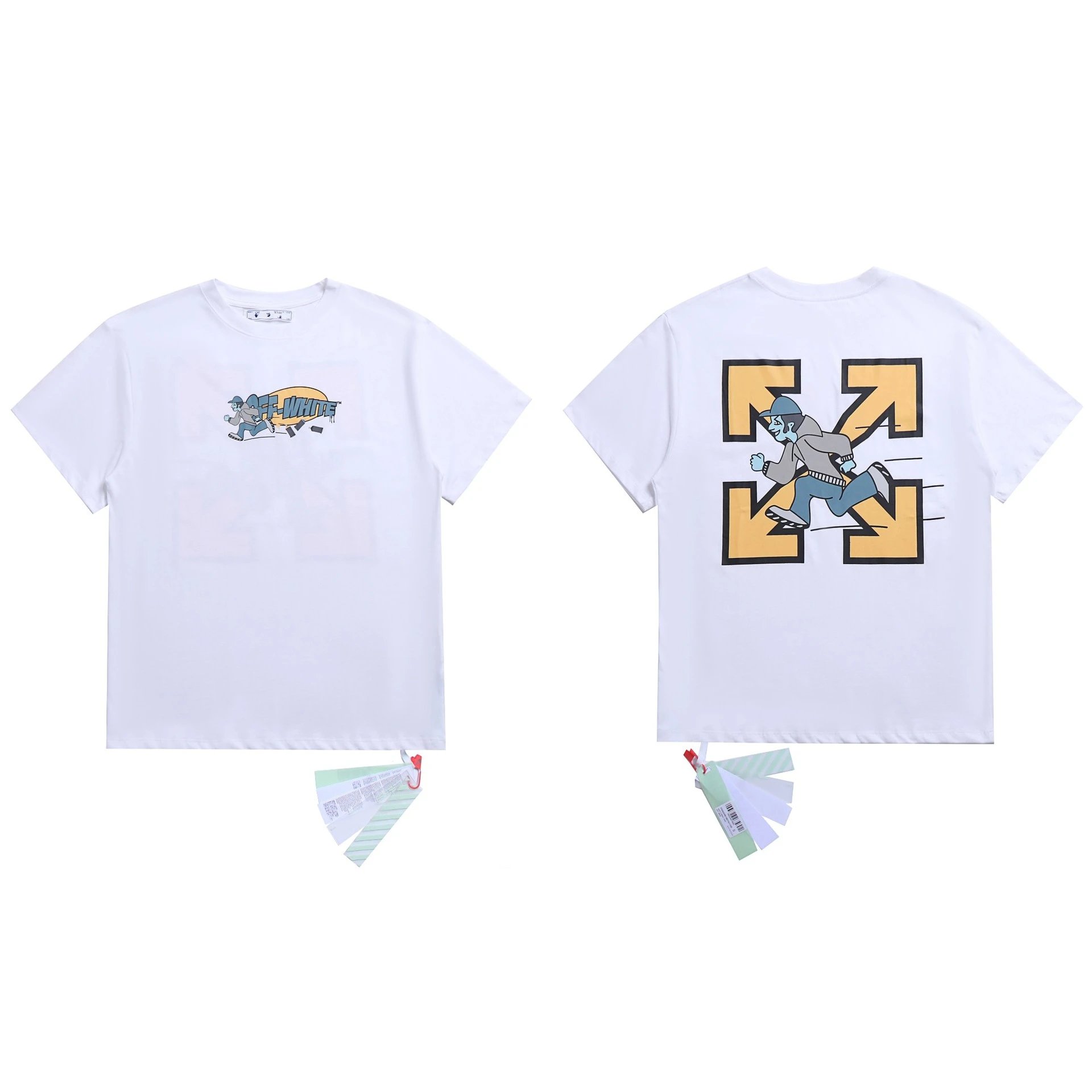 Off-White T-Shirts Graphic Print — 2107 white