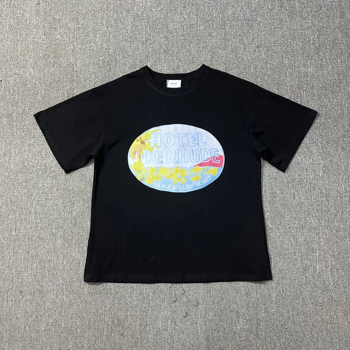 Rhude T-Shirts Cannes graphic print — 1197 black