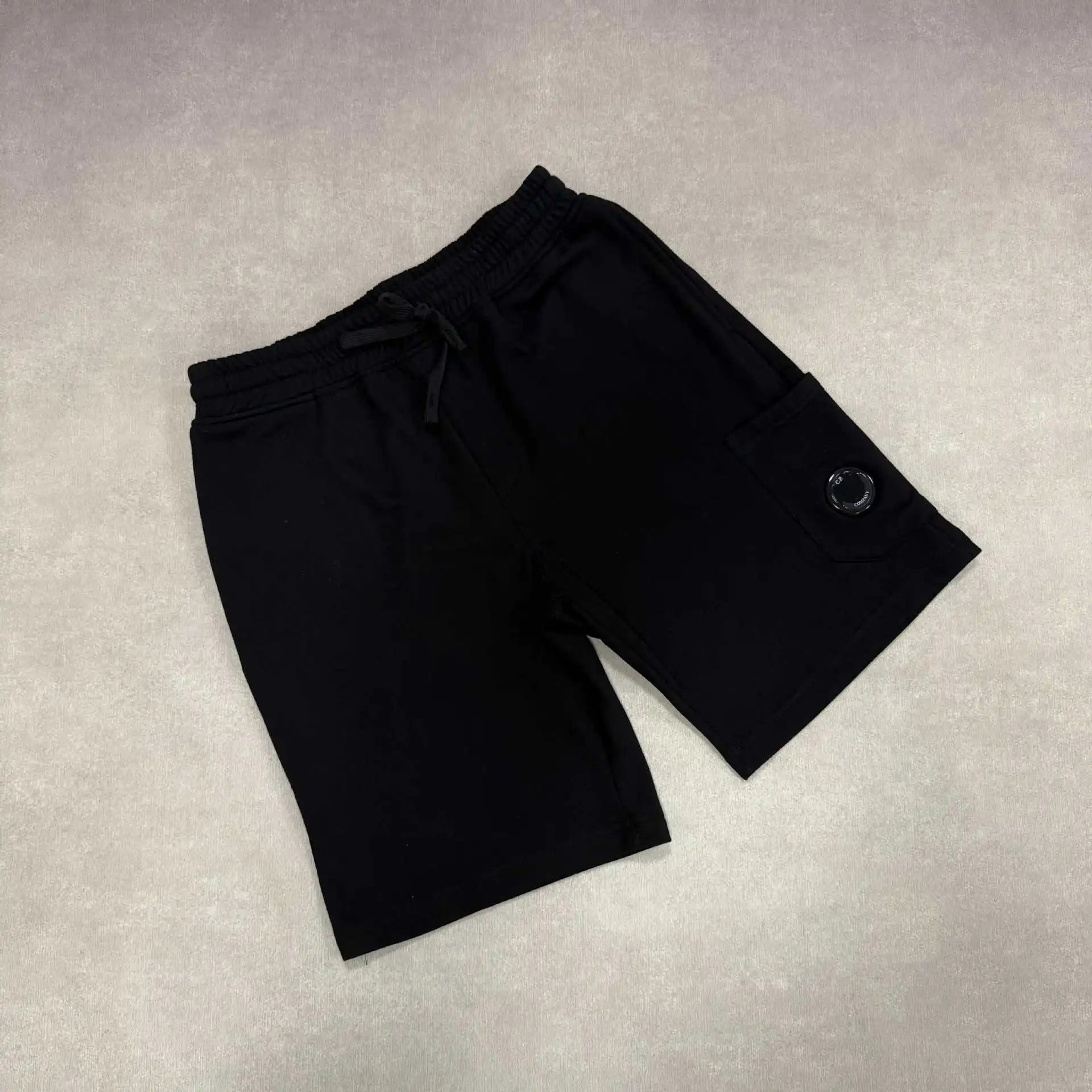 C.P. Company Shorts Drawstring Cargo Lens — 2693 Black Shorts