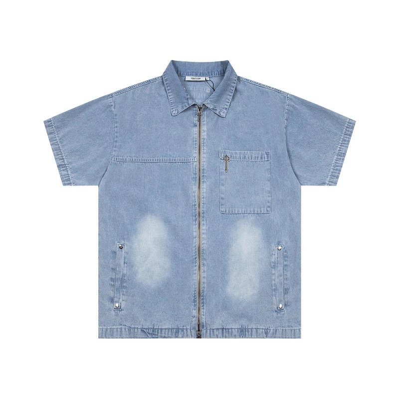 Trapstar T-Shirts Graphic Logo T-Shirt — T 33 Blue