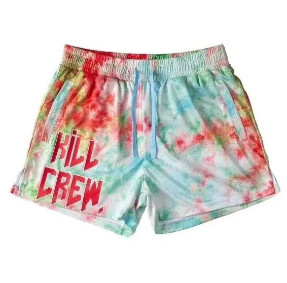 Design Kill Crew Tie-Dye Graphic Shorts Multicolor Shorts - 1