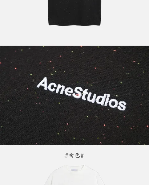 Acne Studios Logo Print White T-Shirt - 30
