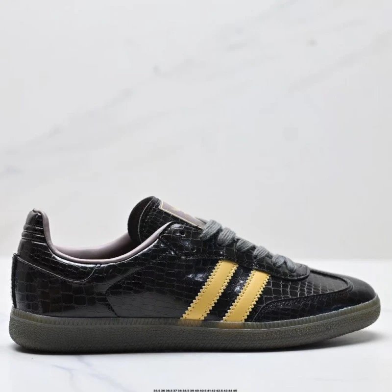 Unbranded Sneakers Low-top three-stripe — Black gold snakeskin
