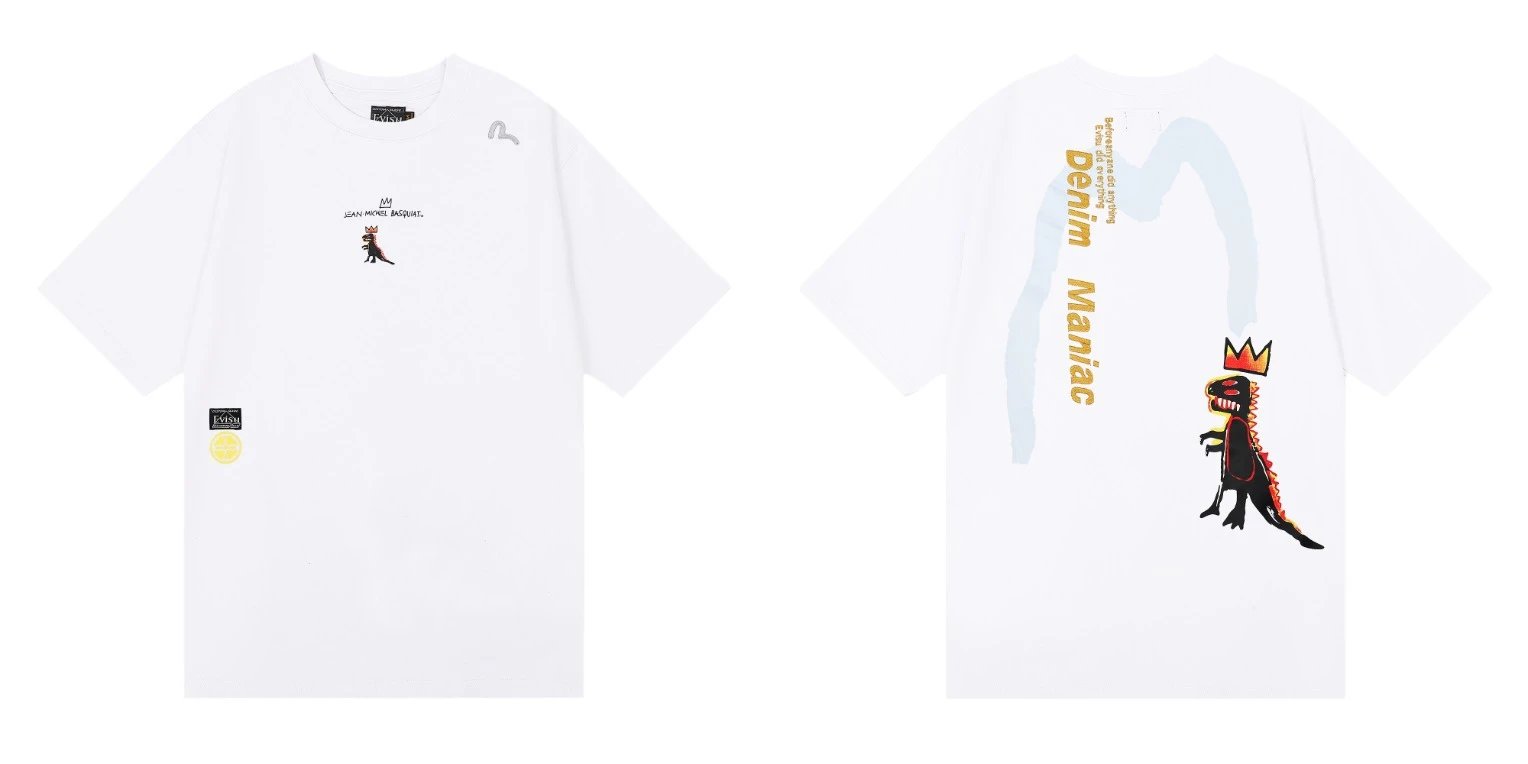 Evisu T-Shirts Short-Sleeve Seagull Logo Print T-Shirt — 35