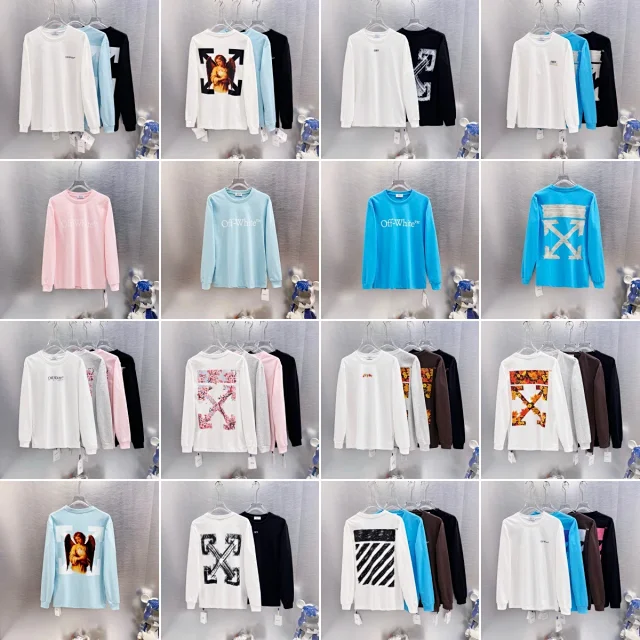 Off-White T-Shirts Long-Sleeve Graphic Arrow T-Shirt product detail image 2