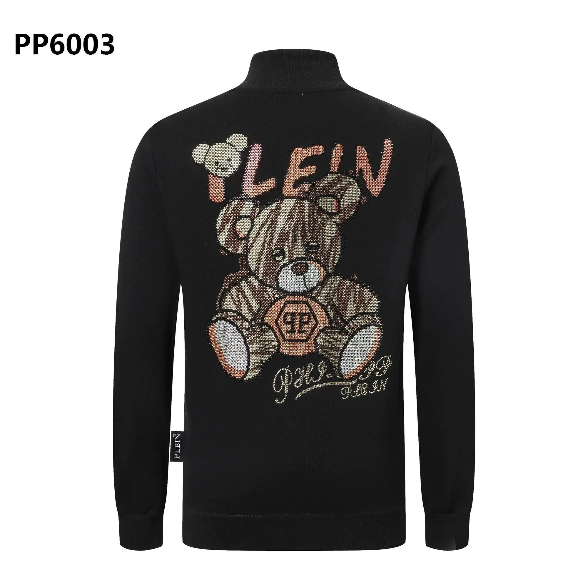 Philipp Plein Knitwear Ribbed Turtleneck Skull Embellished Sweater — 26 black 005