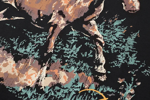 Rhude T-Shirts Graphic Print Short-Sleeve T-Shirt product detail image 6