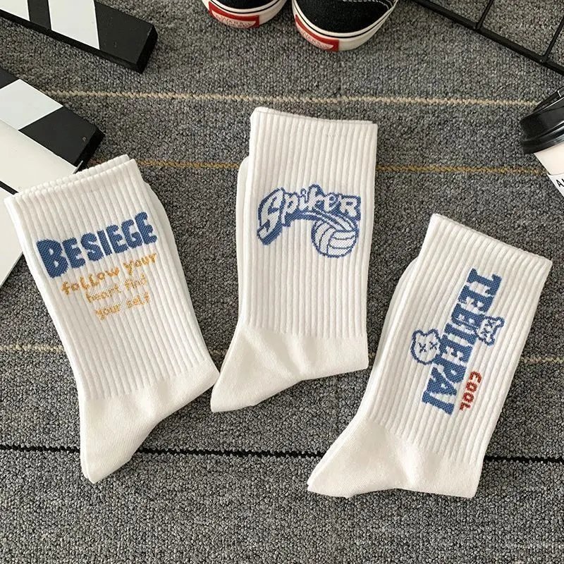 Unbranded Socks Ribbed Crew with Assorted Graphic Prints image 3